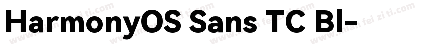 HarmonyOS Sans TC Bl字体转换